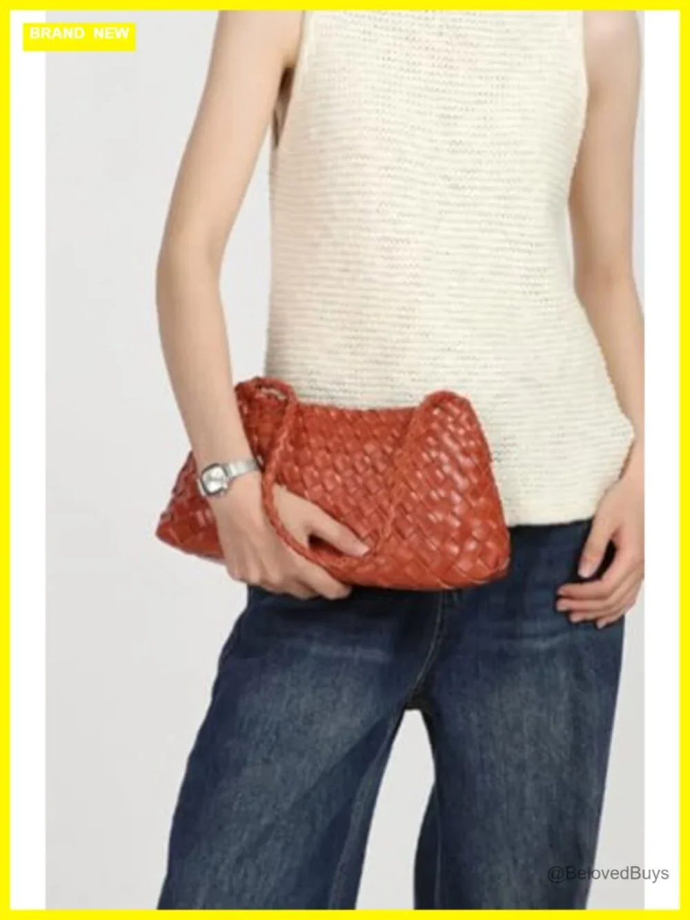 Suede Woven Hobo Tote Bag Faux Leather Shoulder Purse Trendy Vintage Underarm